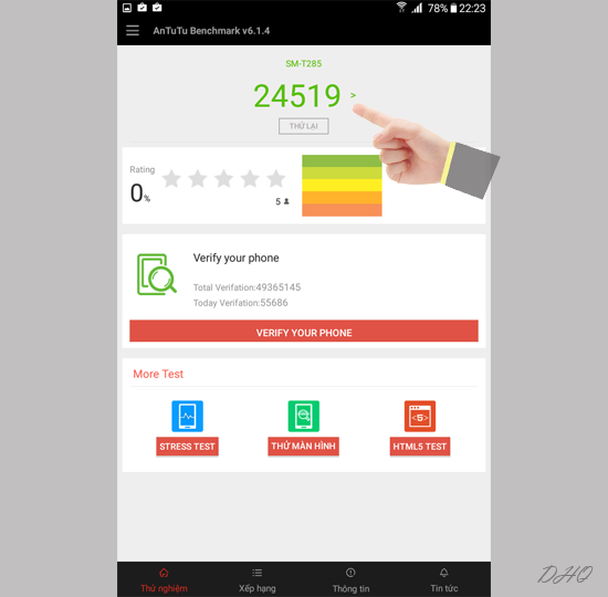 Số điểm sau khi đ&aacute;nh gi&aacute;